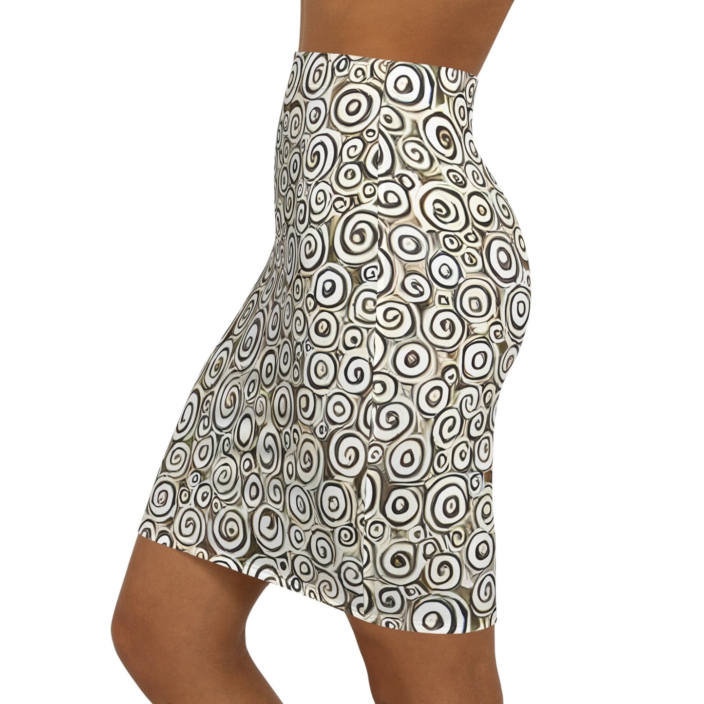 Women's Mini Skirt (AOP) - Ti Jip Mini - Cafè-au-Lait Color