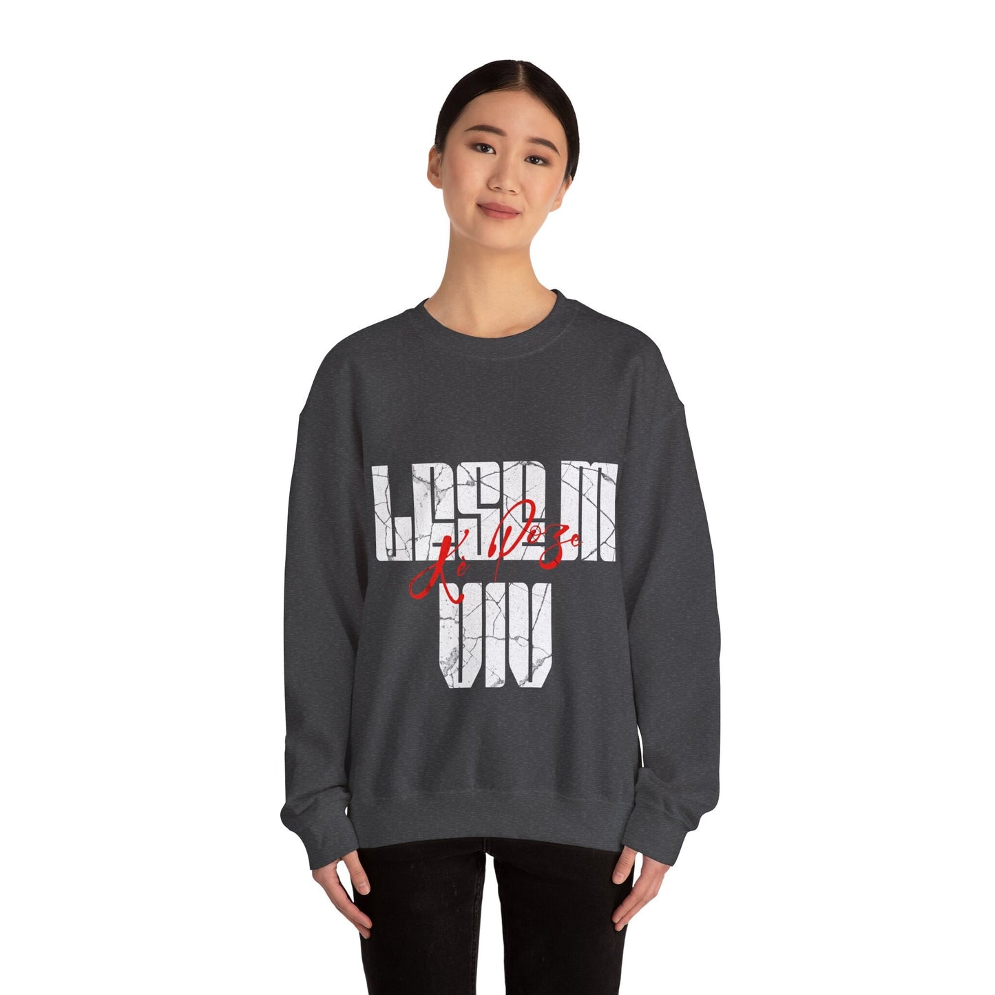 Unisex Heavy Blend™ Crewneck Sweatshirt - Lese m Viv - 'Give me some peace' Sweatshirt